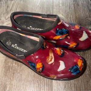 Sloggers Women's Chickens Garden Clogs